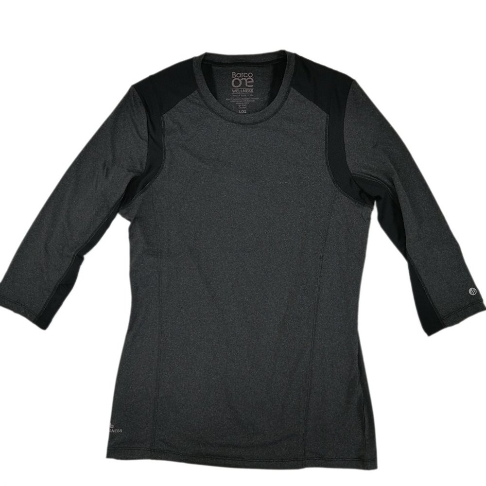 Barco Scrub 3/4 Knit Mesh Sleeve Tees BWK800-BAK